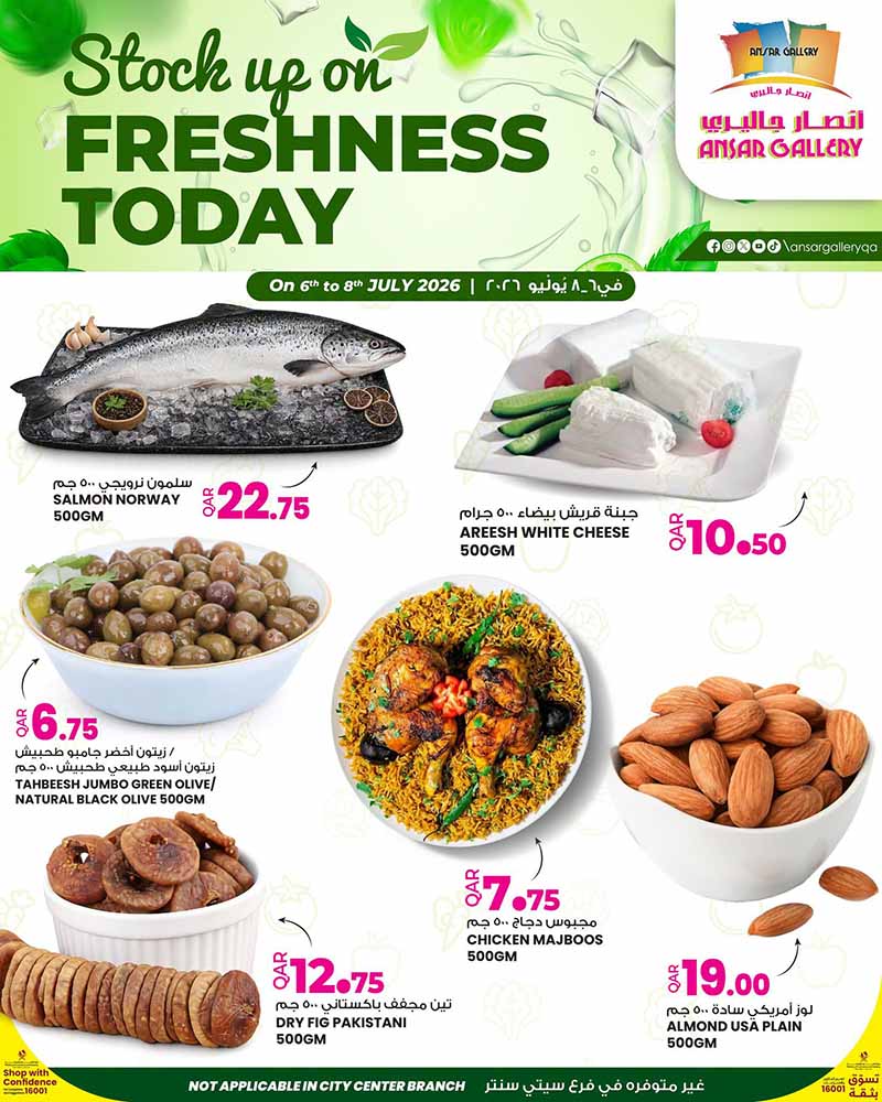 Ansar Gallery FRESHNESS TODAY flyer