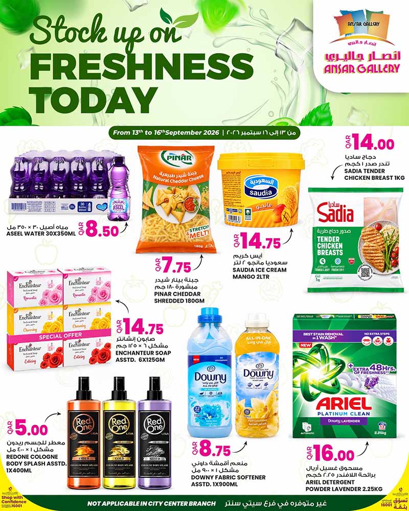 Ansar Gallery Qatar offers — Ansar Gallery FRESHNESS TODAY (Groceries), flyer page 4 of 4