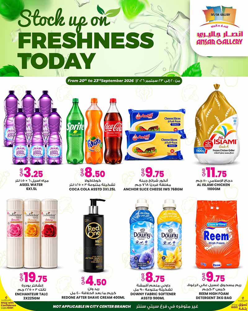 Ansar Gallery Qatar offers — Ansar Gallery FRESHNESS TODAY (Groceries), flyer page 3 of 4