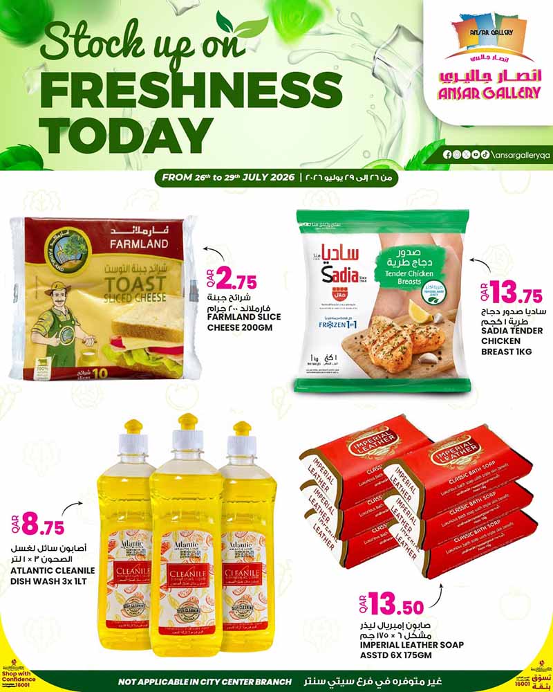 Ansar Gallery Qatar offers — Ansar Gallery FRESHNESS TODAY (Groceries), flyer page 4 of 4