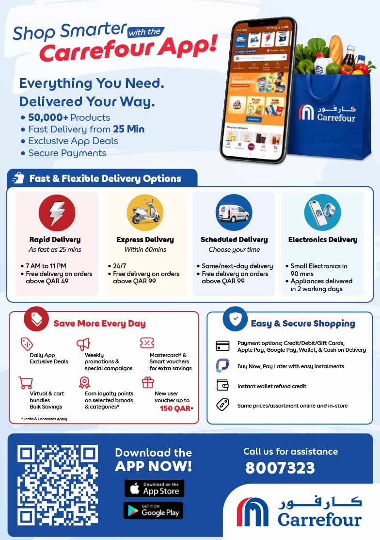 Carrefour Qatar Qatar offers — Carrefour Hypermarket SPECIAL WEEKLY OFFERS on GROCERY, ELECTRONICS, TECH DEALS and more (Electronics, Groceries), flyer page 29 of 30