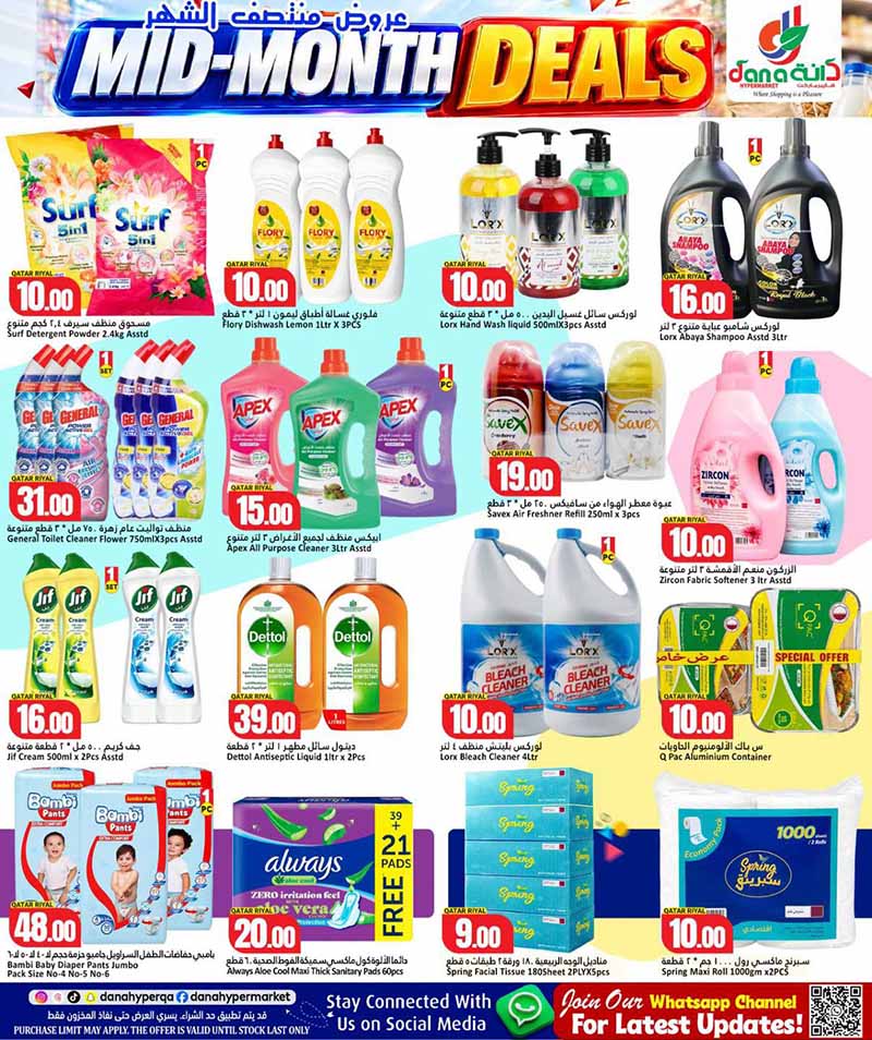 Dana Hypermarket Qatar offers — Dana Hypermarket Nuaija & Salwa MID MONTH DEALS (Groceries), flyer page 10 of 20