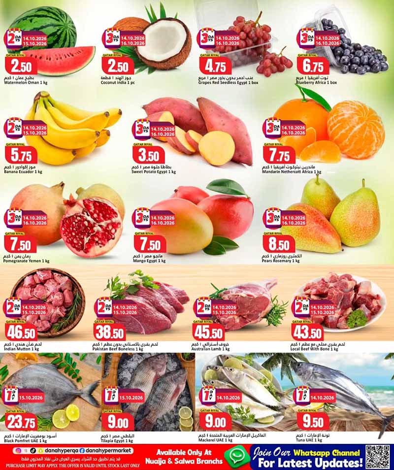 Dana Hypermarket Qatar offers — Dana Hypermarket Nuaija & Salwa OCTOBER SAVER (Groceries), flyer page 2 of 13