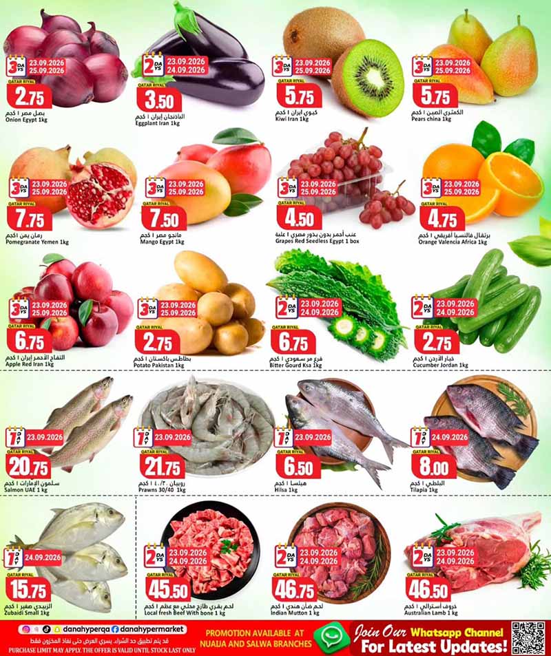 Dana Hypermarket Qatar offers — Dana Hypermarket Nuaija & Salwa PRICE BLASTER (Groceries, Electronics), flyer page 2 of 14