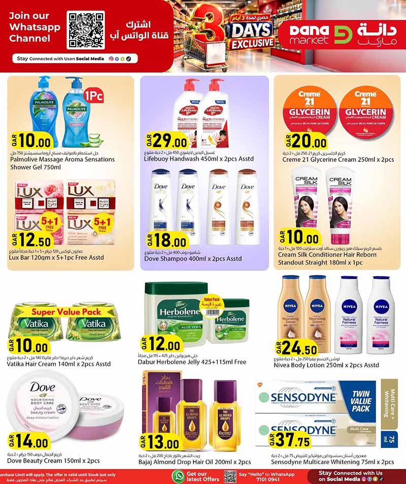 Dana Market Qatar offers — Dana Market 3 DAYS EXCLUSIVE OFFERS (Groceries), flyer page 11 of 18
