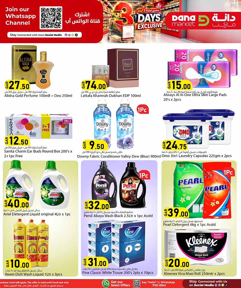 Dana Market Qatar offers — Dana Market 3 DAYS EXCLUSIVE OFFERS (Groceries), flyer page 12 of 18