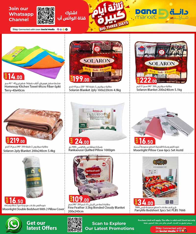 Dana Market Qatar offers — Dana Market BIG THREE DAYS (Groceries), flyer page 14 of 16