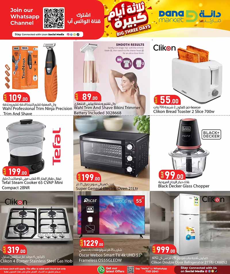 Dana Market Qatar offers — Dana Market BIG THREE DAYS (Groceries), flyer page 16 of 16