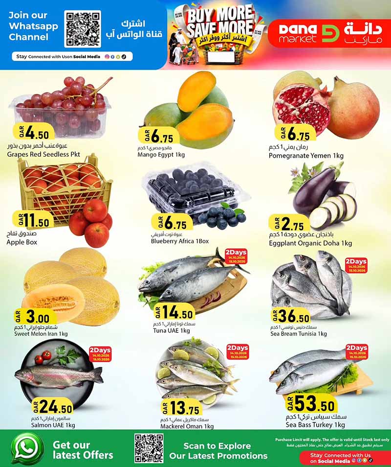 Dana Market Qatar offers — Dana Market BUY MORE SAVE MORE (Groceries), flyer page 2 of 16