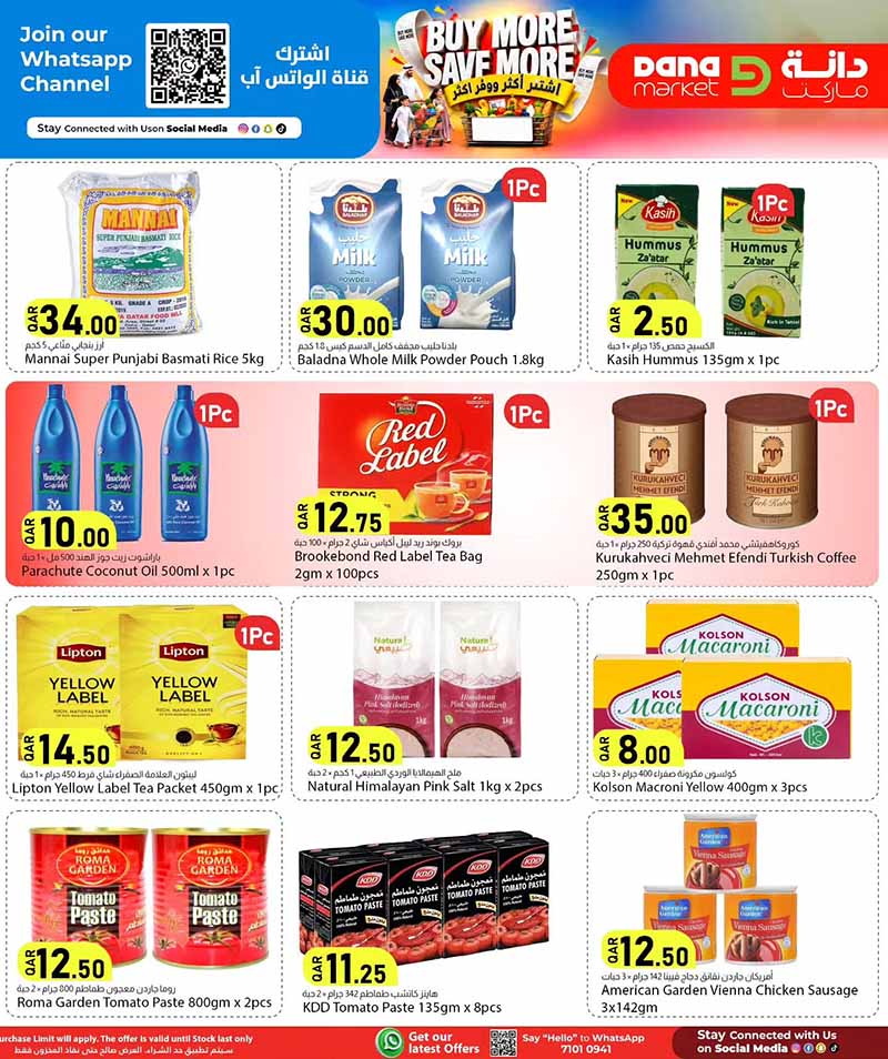 Dana Market Qatar offers — Dana Market BUY MORE SAVE MORE (Groceries), flyer page 8 of 16