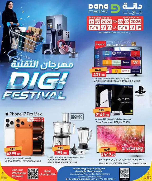 Dana Market DIGITAL FESTIVAL flyer