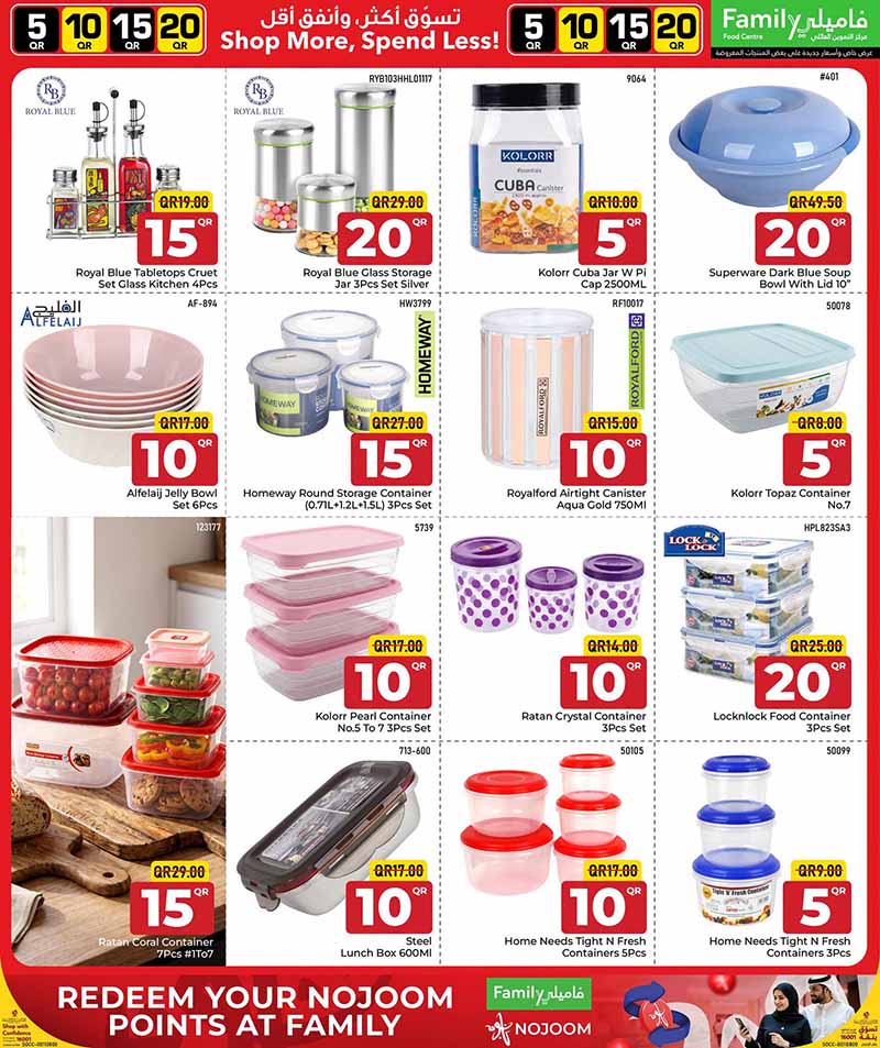 Family Food Center Qatar offers — Family Food Centre 5 10 15 20 OFFERS (Groceries, Fashion), flyer page 11 of 31