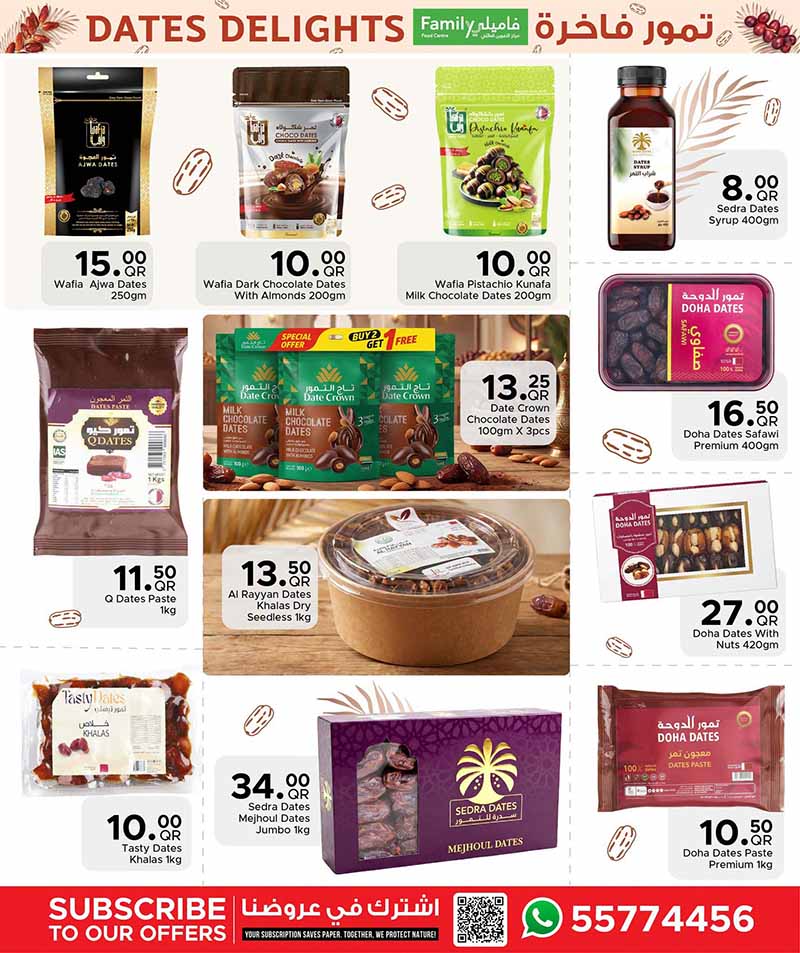Family Food Center Qatar offers — Family Food Centre DATES DELIGHTS (Groceries), flyer page 4 of 4