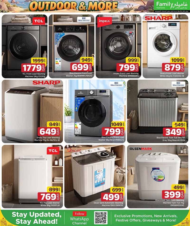 Family Food Center Qatar offers — Family Food Centre OUTDOOR OFFERS, ELECTRONICS, TECH DEALS and more (Electronics, Groceries), flyer page 16 of 65