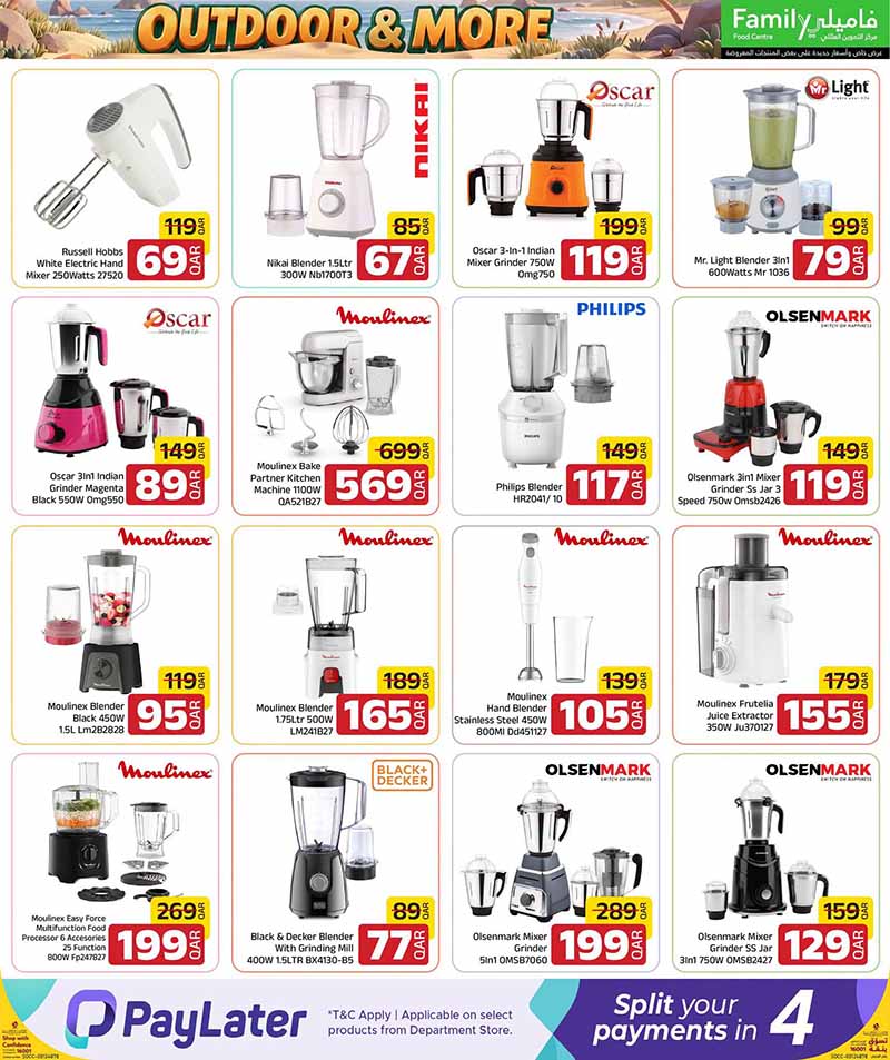 Family Food Center Qatar offers — Family Food Centre OUTDOOR OFFERS, ELECTRONICS, TECH DEALS and more (Electronics, Groceries), flyer page 20 of 65