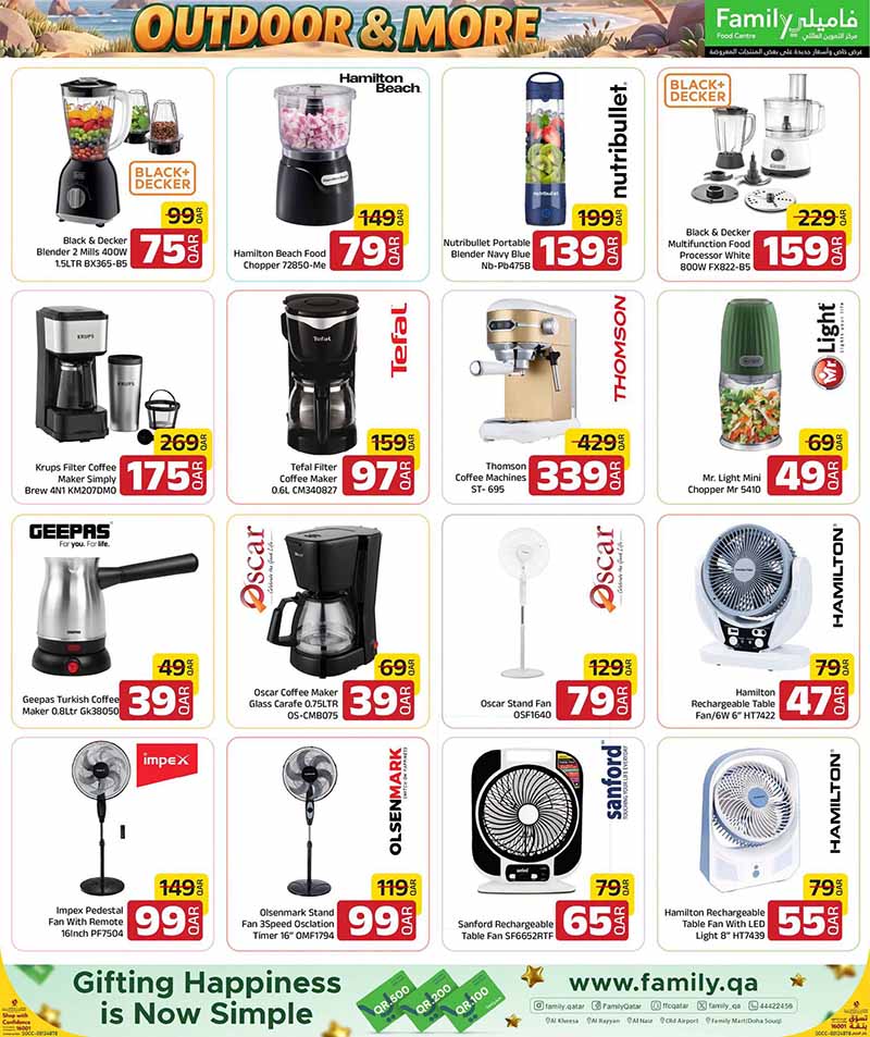 Family Food Center Qatar offers — Family Food Centre OUTDOOR OFFERS, ELECTRONICS, TECH DEALS and more (Electronics, Groceries), flyer page 25 of 65