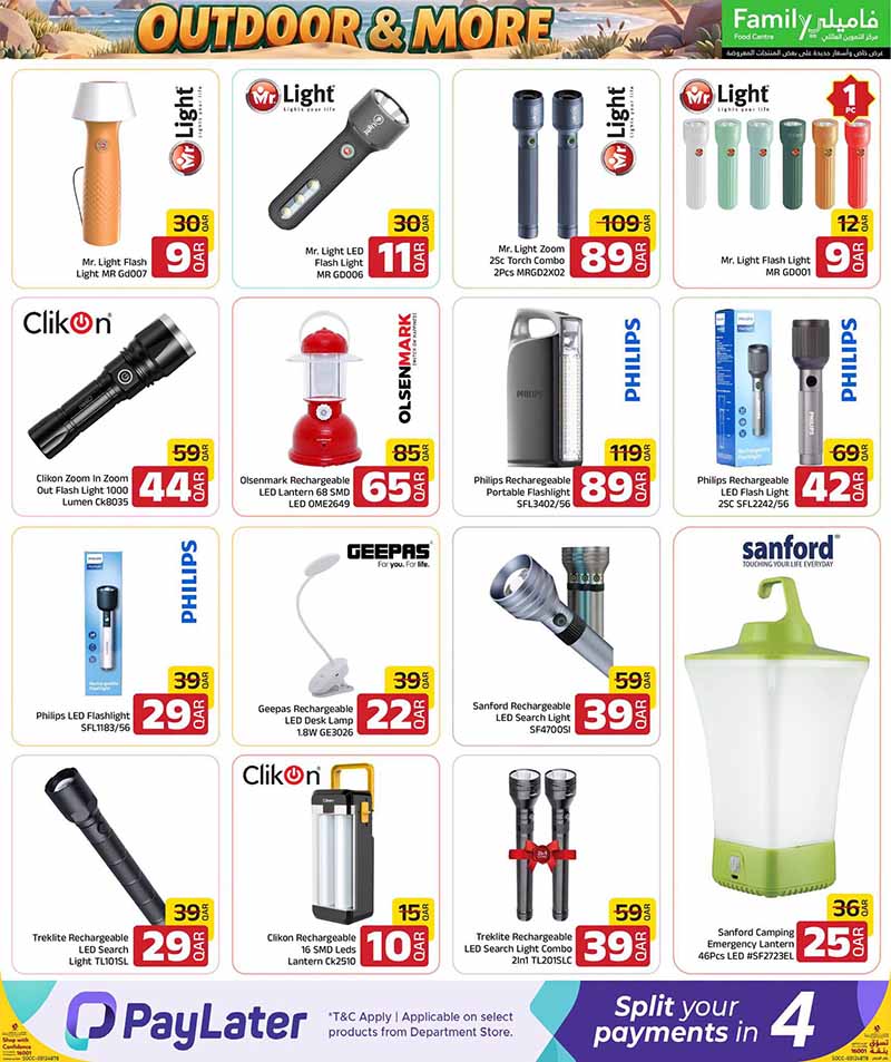 Family Food Center Qatar offers — Family Food Centre OUTDOOR OFFERS, ELECTRONICS, TECH DEALS and more (Electronics, Groceries), flyer page 26 of 65