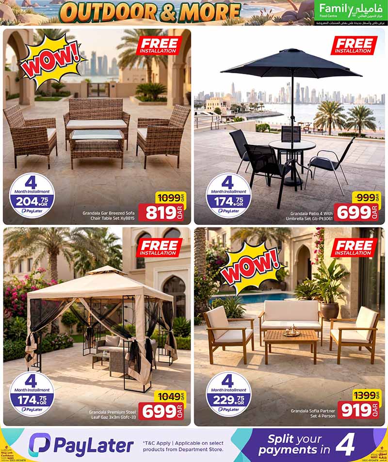 Family Food Center Qatar offers — Family Food Centre OUTDOOR OFFERS, ELECTRONICS, TECH DEALS and more (Electronics, Groceries), flyer page 3 of 65