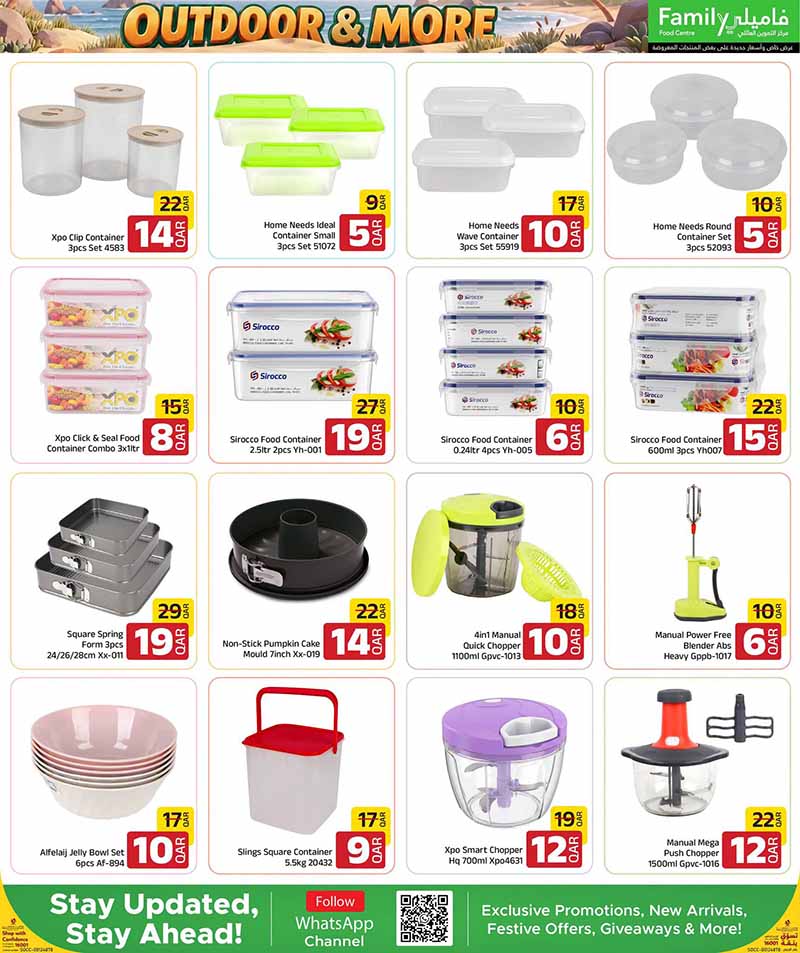 Family Food Center Qatar offers — Family Food Centre OUTDOOR OFFERS, ELECTRONICS, TECH DEALS and more (Electronics, Groceries), flyer page 44 of 65