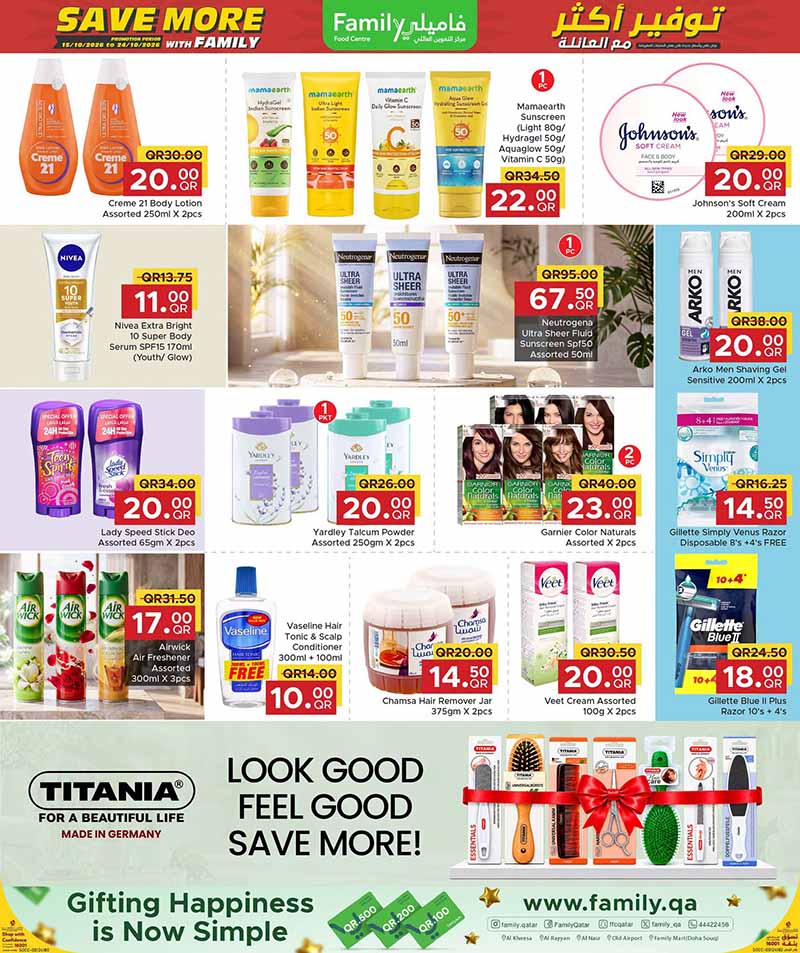 Family Food Center Qatar offers — Family Food Centre SAVE MORE WITH FAMILY (Groceries, Beauty), flyer page 4 of 8