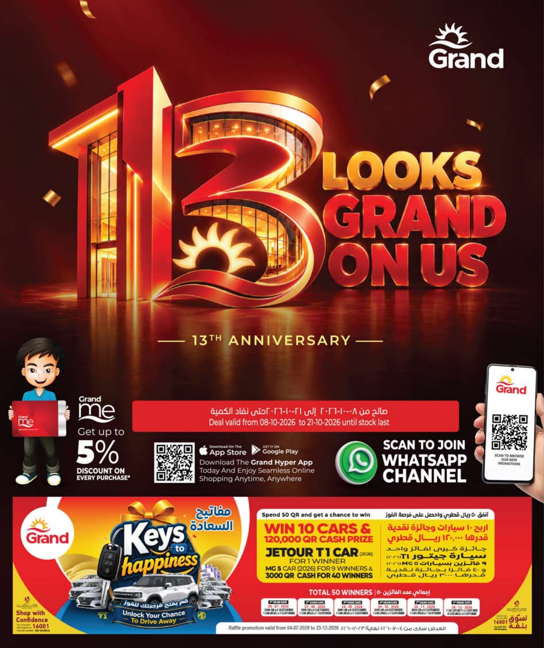 Grand Hyper Qatar offers — Grand Hypermarket ANNIVERSARY OFFERS on EVERYDAY ESSENTIALS, ELECTRONICS and MOBILE PHONES (Electronics, Groceries), flyer page 35 of 38