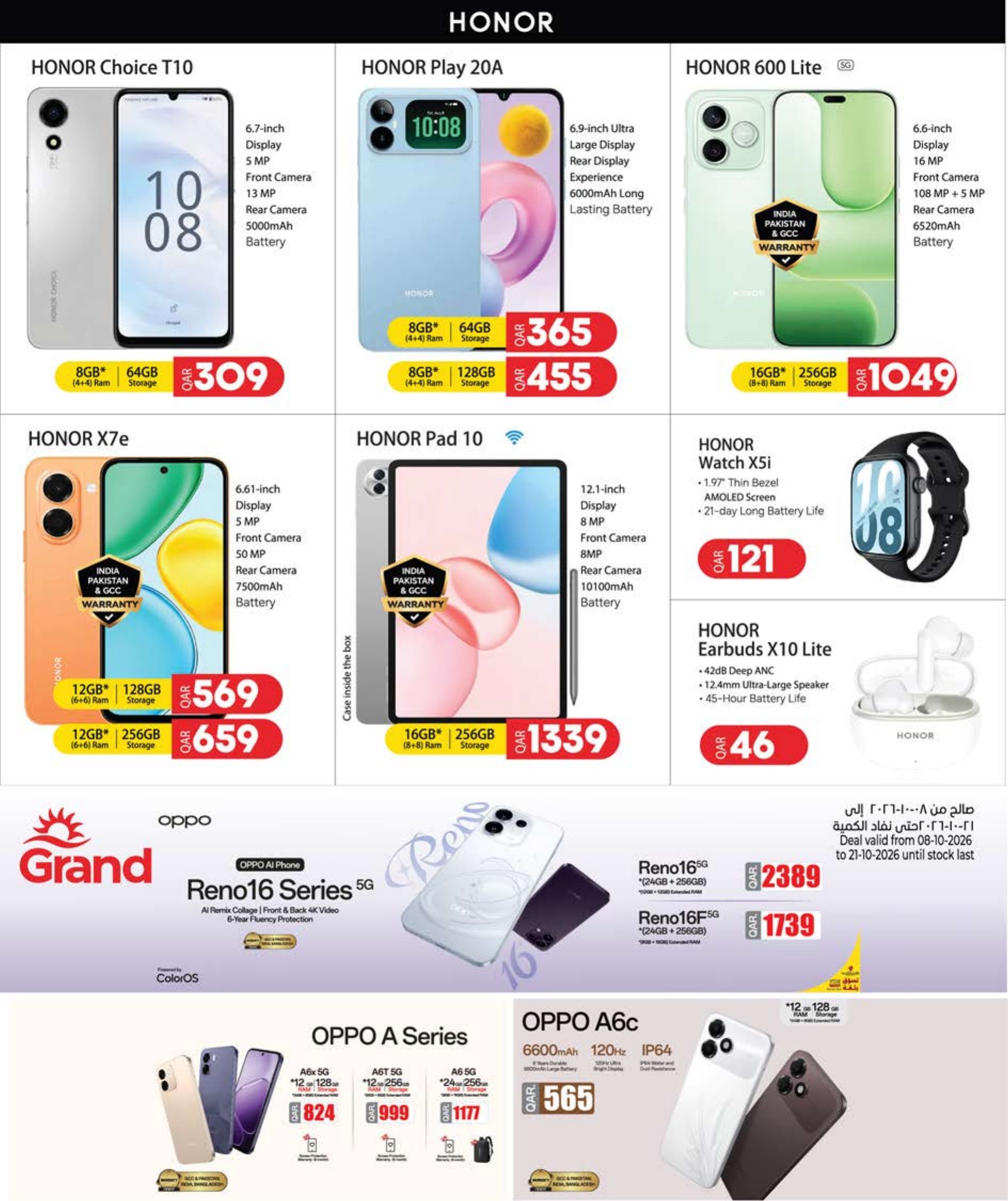 Grand Hyper Qatar offers — Grand Hypermarket ANNIVERSARY OFFERS on EVERYDAY ESSENTIALS, ELECTRONICS and MOBILE PHONES (Electronics, Groceries), flyer page 37 of 38