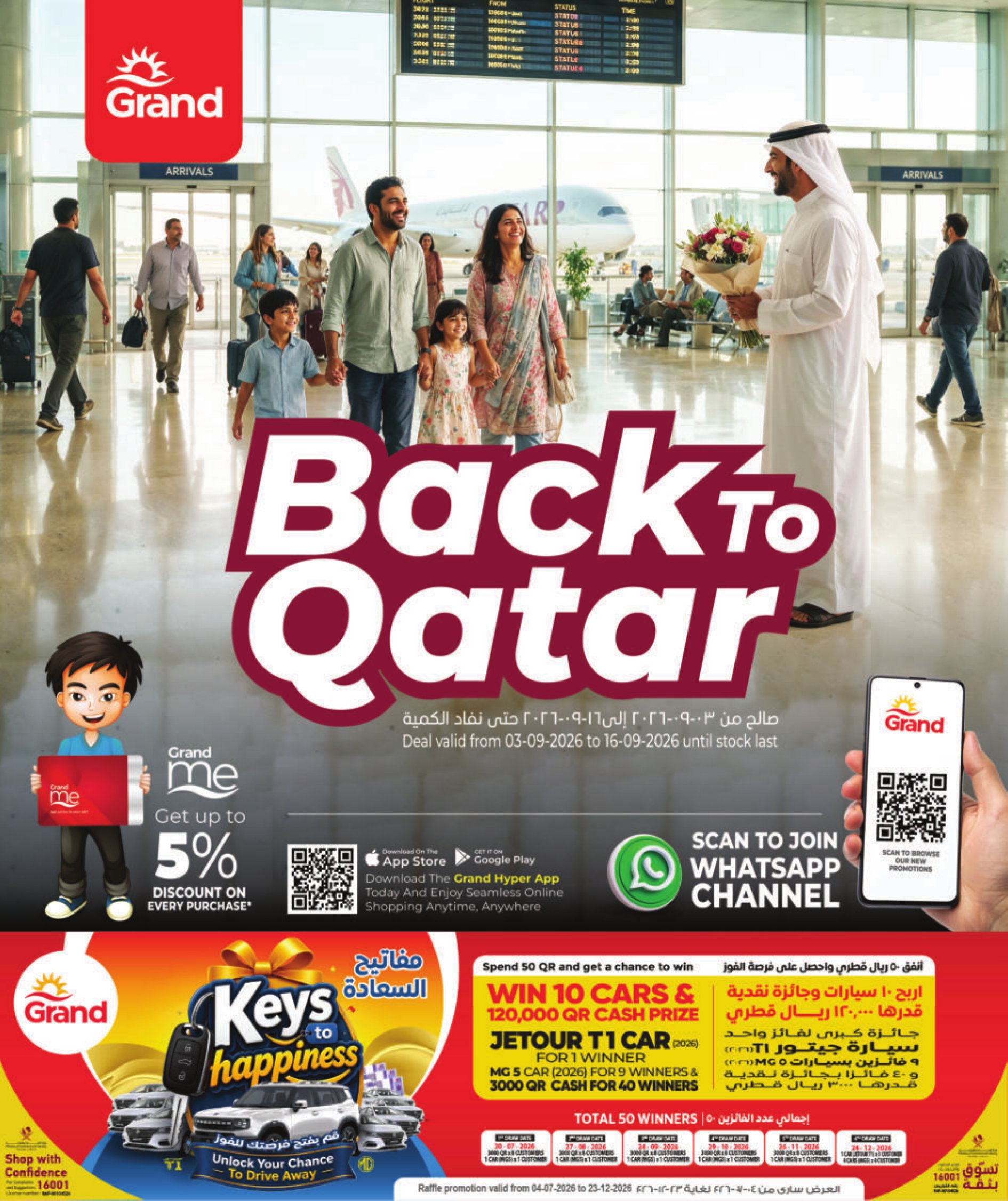 Grand Hyper Qatar offers — Grand Hypermarket BACK TO QATAR (Groceries), flyer page 1 of 12