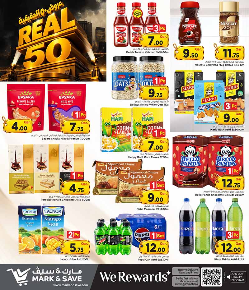 Mark & Save Hyperstore Qatar offers — Mark & Save Hyperstore REAL 50 OFFERS (Groceries), flyer page 9 of 17