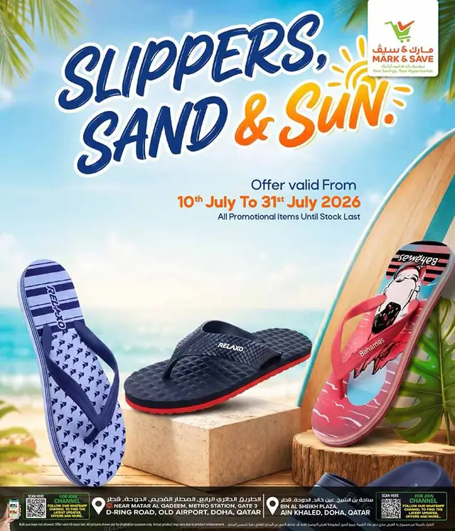 Mark & Save Hyperstore SLIPPERS, SAND & SUN