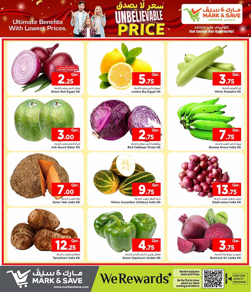 Mark & Save Hyperstore Qatar offers — Mark & Save Hyperstore UNBELIEVABLE PRICE (Groceries, Fashion, Electronics, Beauty), flyer page 3 of 5