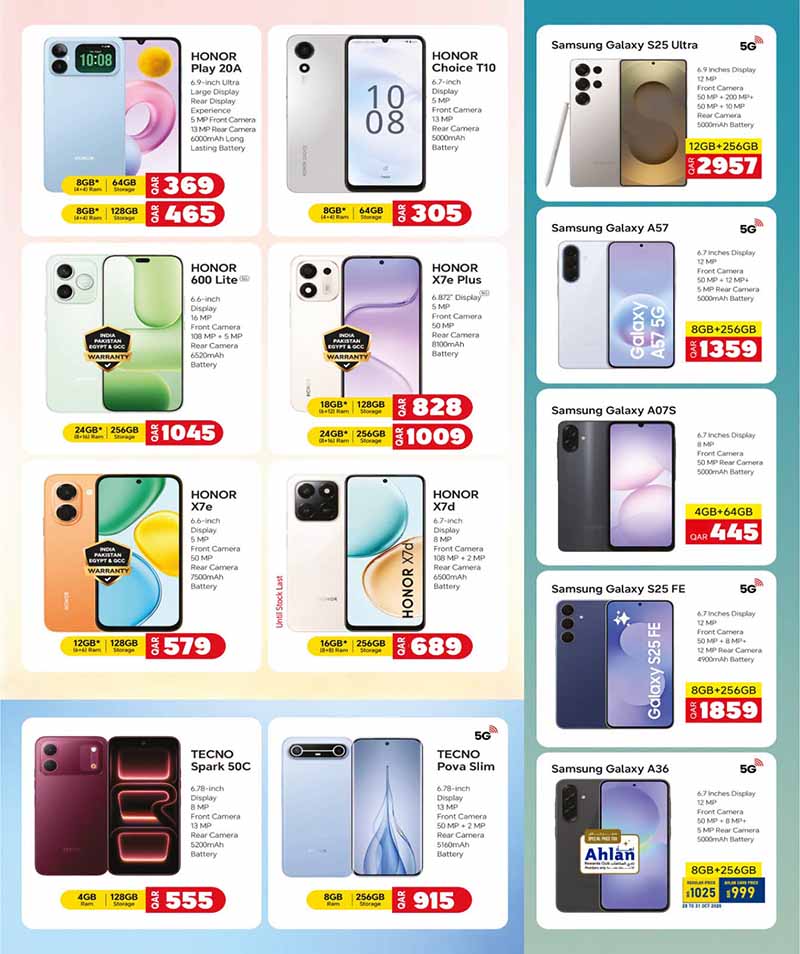 Al Rawabi Qatar offers — Rawabi Hypermarket DIGITAL DELIGHTS on ELECTRONICS, TECH DEALS and more (Electronics, Groceries), flyer page 6 of 8