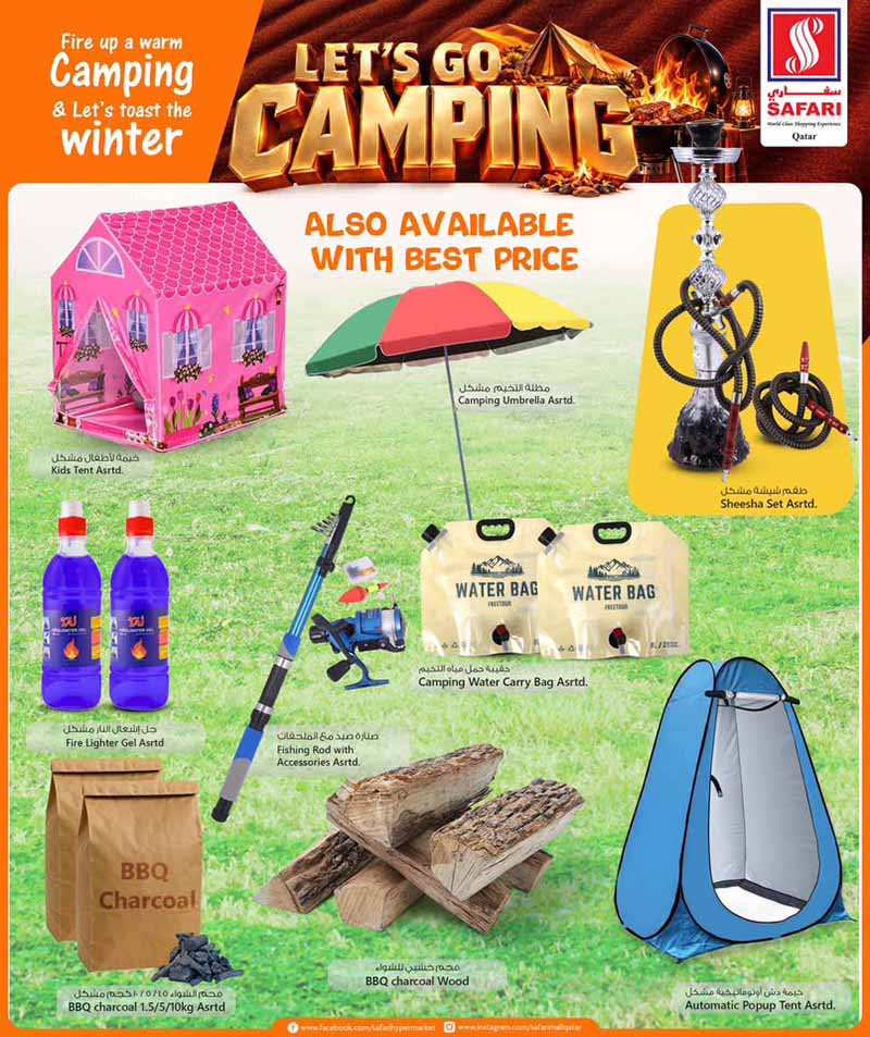 Safari Hypermarket Qatar offers — Safari Hypermarket LET'S GO CAMPING (Groceries), flyer page 9 of 9