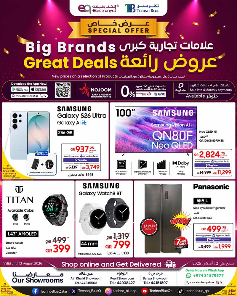 Techno Blue BIG BRANDS GREAT DEALS flyer