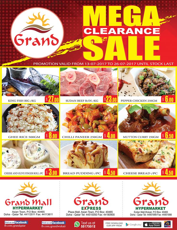 sale on cooked foods