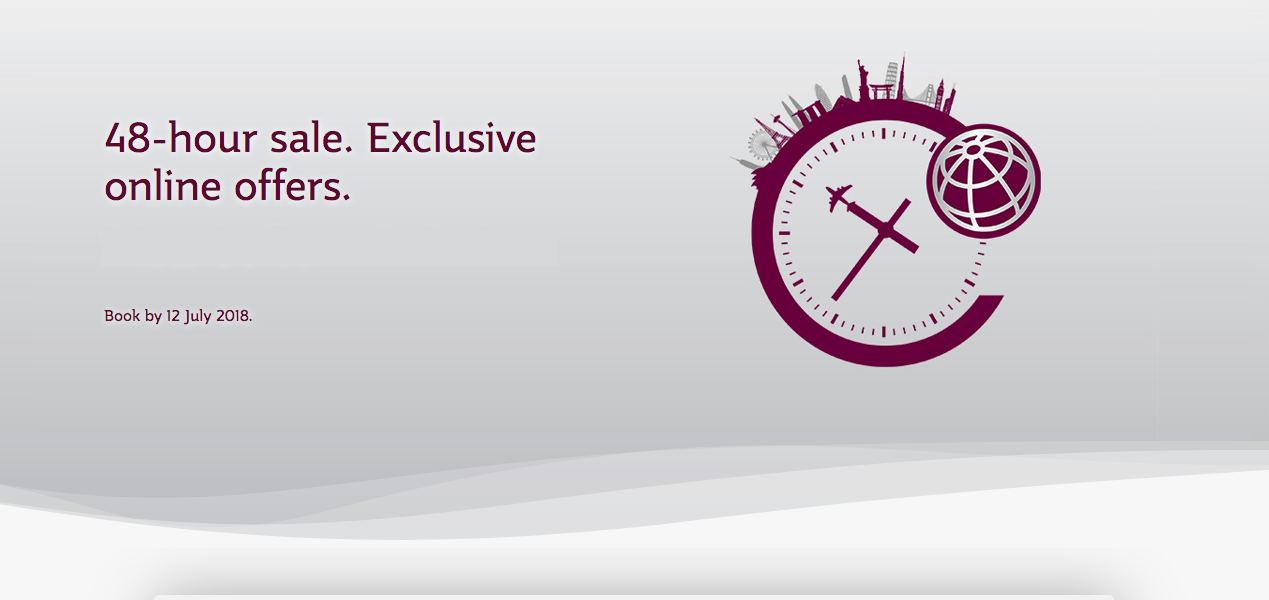 Qatar Airways 48 hr sale