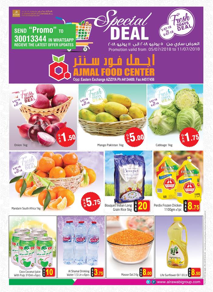 fresh fruits and vegetables