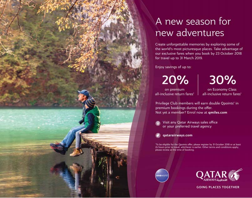 Qatar Airways Special Flight Offer 23102018 Qatar Discounts and